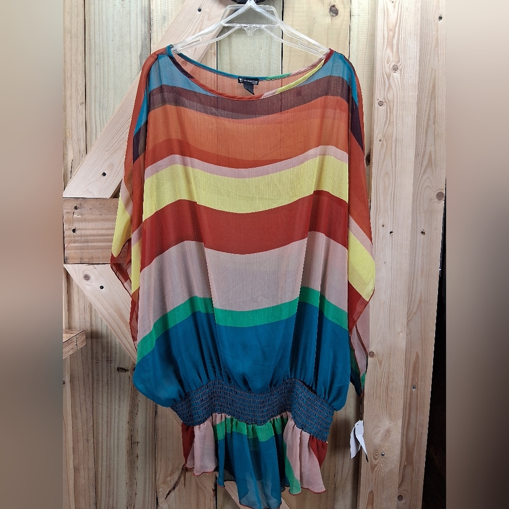 Colorful Striped Women's Top